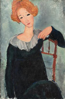 Woman with Red Hair, 1917. Creator: Modigliani, Amedeo (1884-1920).
