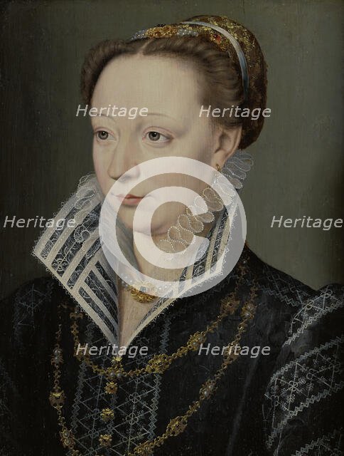 Portrait of Claude Catherine de Clermont-Tonnerre, Duchess of Retz (1543-1603), c1571. Creator: Unknown.