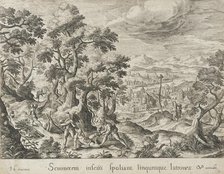 The Brigands Robbing the Traveler, c1600. Creator: Crispijn de Passe I.