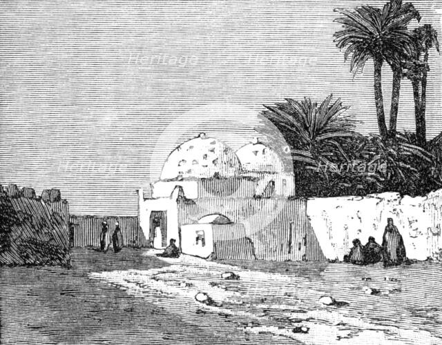 Sketches in Egypt: the Ruins of Thebes - tomb of a sheikh, 1883. Creator: Unknown.