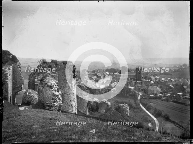 Corfe Castle, Purbeck, Dorset, 1927. Creator: Katherine Jean Macfee.
