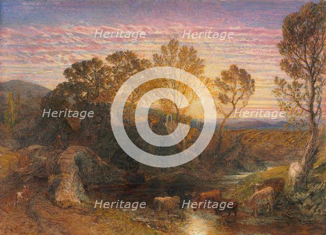 The Golden Hour, 1865. Creator: Samuel Palmer (British, 1805-1881).