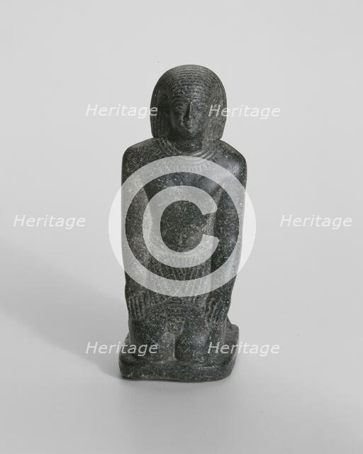 Statuette of Wesir-nakht, Egypt, Late Period, Dynasty 31 (about 342-332 BCE). Creator: Unknown.