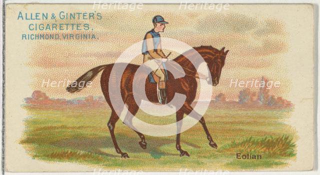 Eolian, from The World's Racers series (N32) for Allen & Ginter Cigarettes, 1888. Creator: Allen & Ginter.