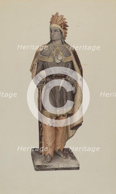 Cigar Store Indian, 1935/1942. Creator: Unknown.