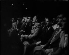 Spectators Watching a Wrestling Match, 1930s. Creator: British Pathe Ltd.