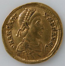 Solidus, Byzantine, 394-395. Creator: Unknown.