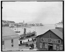 Dock and Mission Point, Mackinac Island, Mich., between 1901 and 1906. Creator: Unknown.
