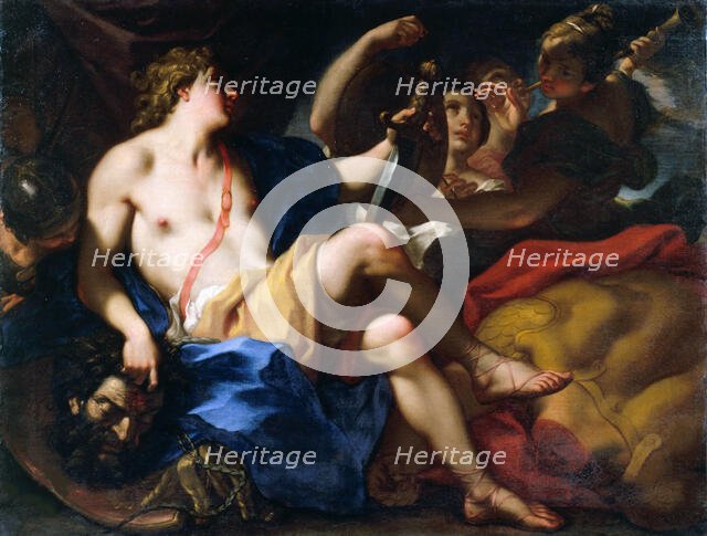 David with the Head of Goliath, ca. 1718-1719. Creator: Balestra, Antonio (1666-1740).