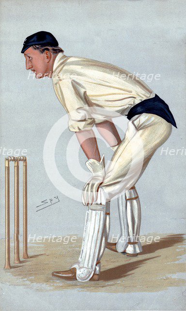 'Oxford Cricket', 1889. Artist: Sir Leslie Matthew Ward.
