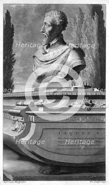 King James V of Scotland (1512-1542), c18th century.Artist: Gunst