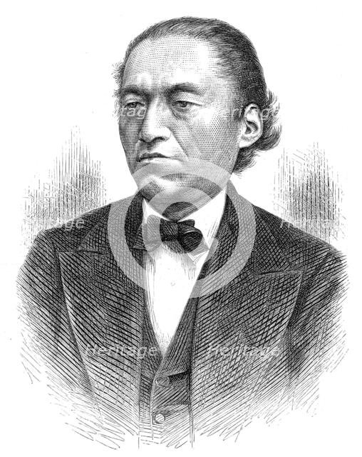 Sionii Iwakura, the Japanese Special Ambassador, 1872. Creator: Unknown.