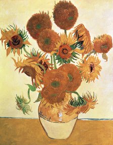  'Sunflowers', oil, 1888 by Vincent Van Gogh.