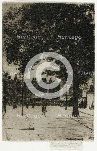 The Sign of White Horse, Parson's Green, 1906. Creator: Theodore Roussel.