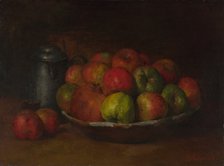 Still Life with Apples and a Pomegranate, 1871-1872. Artist: Courbet, Gustave (1819-1877)