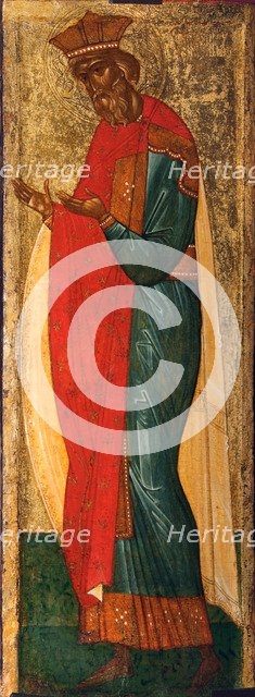 Saint Vladimir of Kiev, Early 15th cen.. Artist: Russian icon  