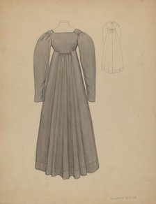 Quaker Dress, c. 1936. Creator: Roberta Spicer.