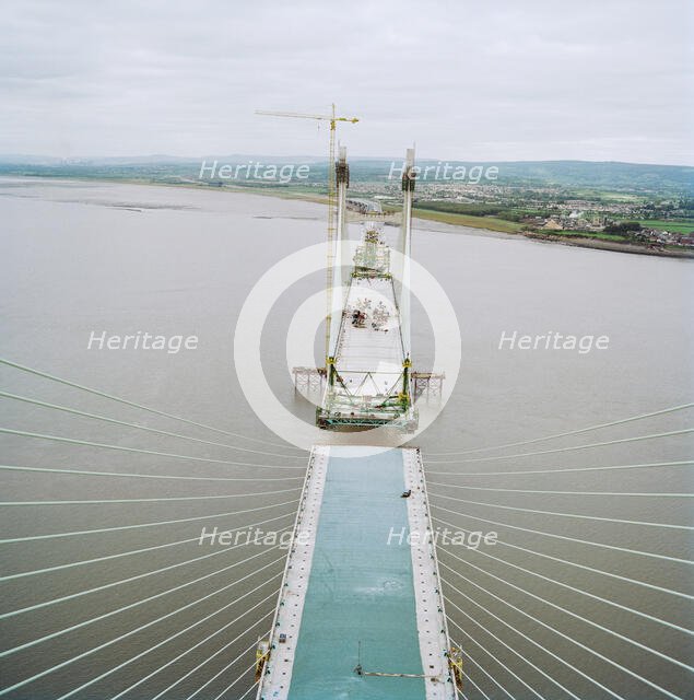 Second Severn Crossing, M4, New Passage, Pilning and Severn Beach, Gloucestershire, 18/10/1995. Creator: John Laing plc.