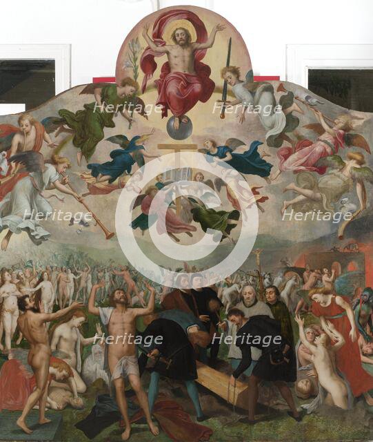 Last Judgment and the Burying of the Dead, c.1560-c.1570. Creator: Circle of Bernard van Orley.