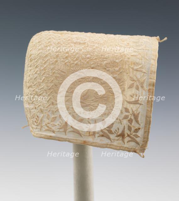 Cap, American, ca. 1830. Creator: Unknown.