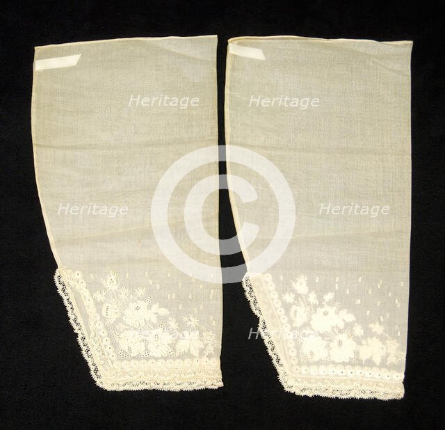 Undersleeves, American, third quarter 19th century. Creator: Unknown.