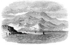 Messina as seen from Calabria - from a sketch by the Hon. Major Fitzmaurice, 1860. Creator: Unknown.
