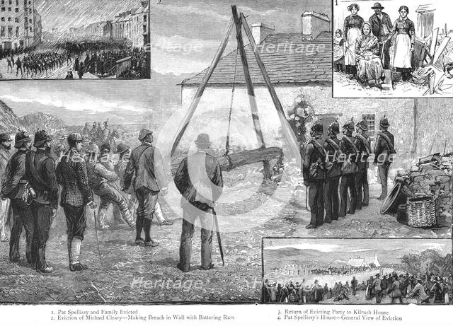 ''Under the plan of campaign-on the Vandeleur Estate', 1888. Creator: Unknown.