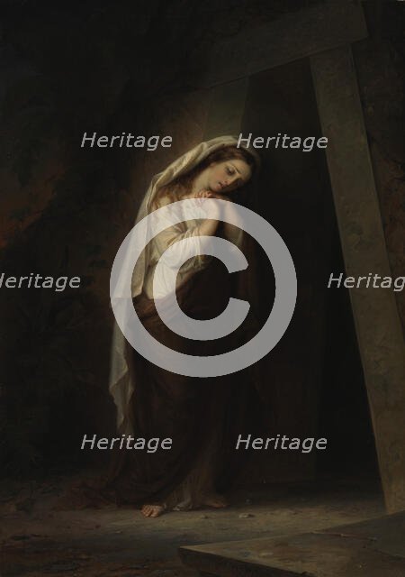 Mary Magdalene at Christ's Tomb, 1869. Creator: Robert Wilhelm Ekman.