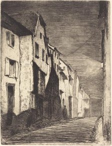 Street at Saverne, 1858. Creator: James Abbott McNeill Whistler.