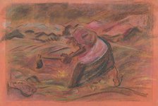 Picking potatoes, 1930-1935. Creator: Arnold Peter Weisz-Kubincan.