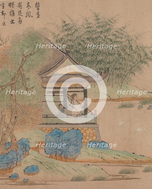 Wang Xizhi watching geese, ca. 1295. Creator: Qian Xuan.