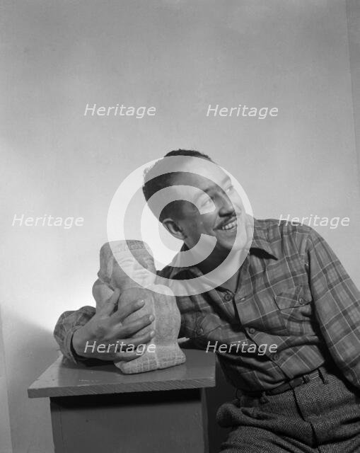 Portrait of Langston Hughes, 1943. Creator: Gordon Parks.
