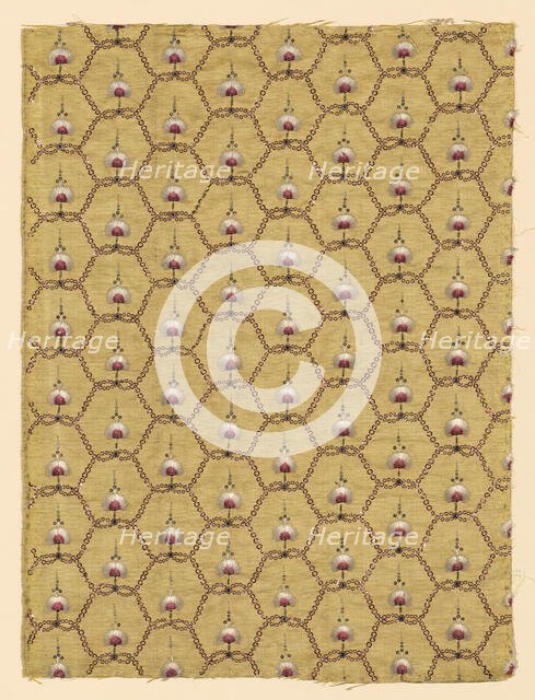 Panel (Dress Fabric), France, 1775/80. Creator: Unknown.