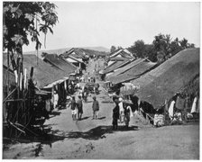 Village near Calcutta, India, late 19th century. Artist: John L Stoddard