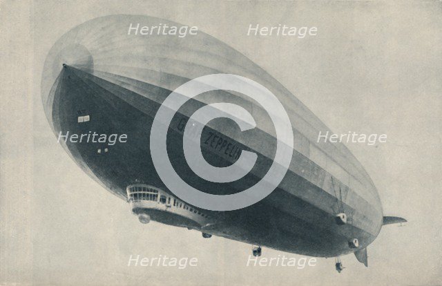 'A Prince of Zeppelins That Flew The World Round and Feared Not Storm Nor Tropic Sun', c1935. Artist: Luftschiffbau Zeppelin.