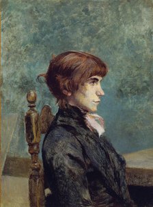 Portrait of Jeanne Wenz, 1886. Creator: Henri de Toulouse-Lautrec.