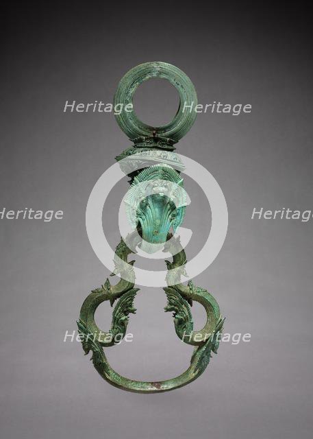 A Pair of Decorated Palanquin Hooks and Rings, 1100-1175. Creator: Unknown.