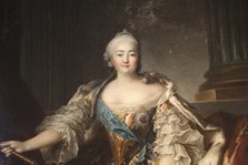 'Portrait of the Empress Elizabeth Petrovna', 1758. Artist: Louis Tocque