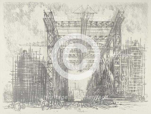 The Gantry, 1916. Creator: Joseph Pennell.