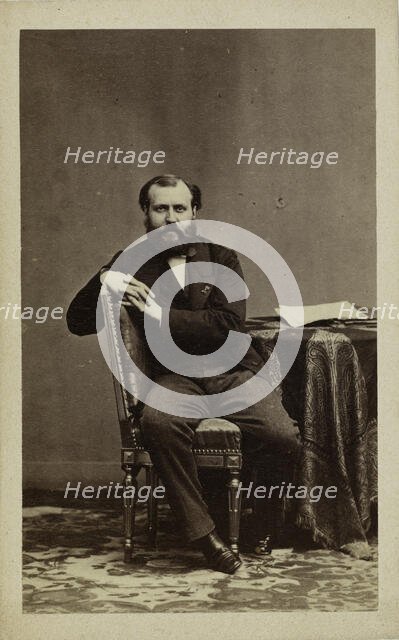 Portrait of the composer Charles Gounod (1818-1893). Creator: Disdéri, André Adolphe-Eugène (1819-1889).