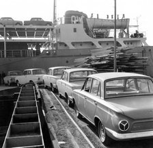 Ford Cortinas for export, 1963. Creator: Unknown.