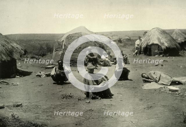 'A Kaffir Kraal in the Transvaal', 1900. Creator: George Washington Wilson.