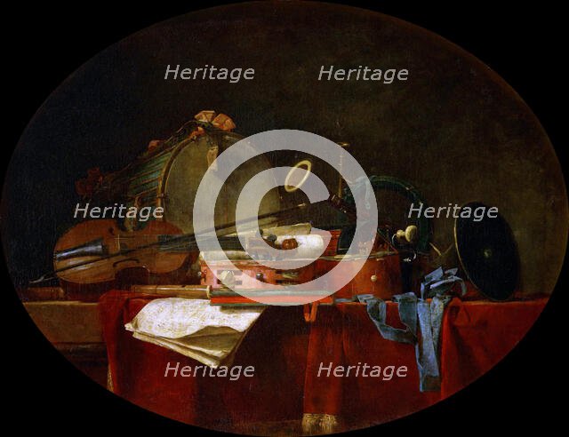 Attributes of Music, 1767. Creator: Chardin, Jean-Baptiste Siméon (1699-1779).