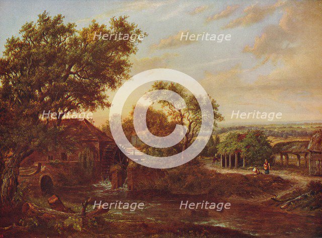 'The Water Mill, Carshalton', 1830, (c1915). Artist: Patrick Nasmyth.