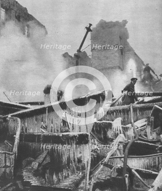 'In the Cold of Winter Arctic weather added new trials to the task of civil defence', 1941 (1942). Artist: Unknown.