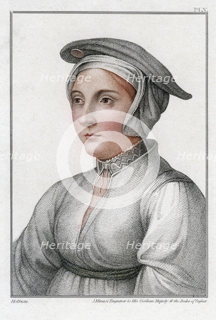 Portrait of a woman, 16th century.Artist: J Minasi