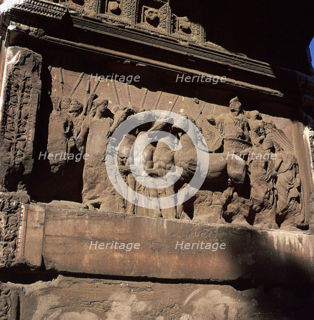 Detail of the arch of the Emperor Titus. Artist: Unknown