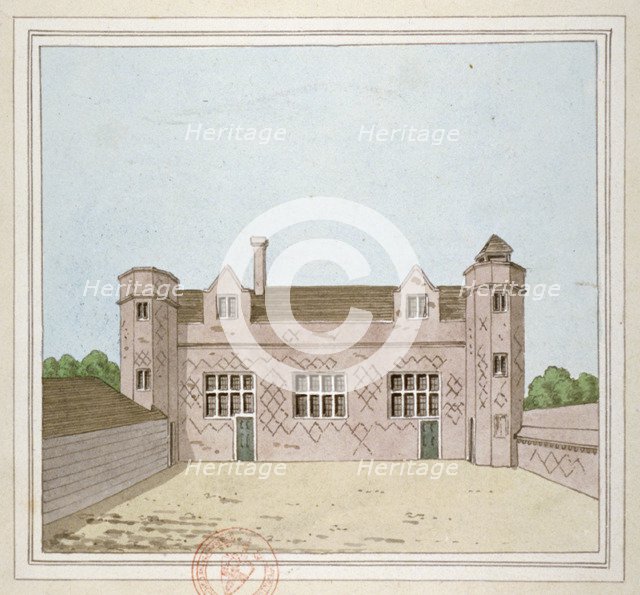 Queen Elizabeth's Grammar School, Chipping Barnet, Hertfordshire, c1800. Artist: Anon