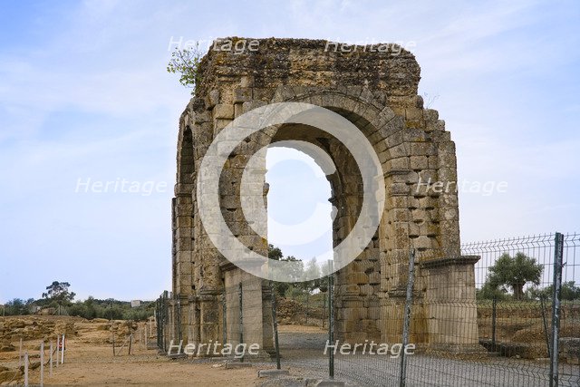 Four-sided arch, Caparra, Spain, 2007. Artist: Samuel Magal