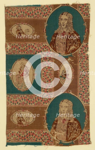 Uncle Tom's Cabin (Furnishing Fabric), United States, after 1852. Creator: Unknown.